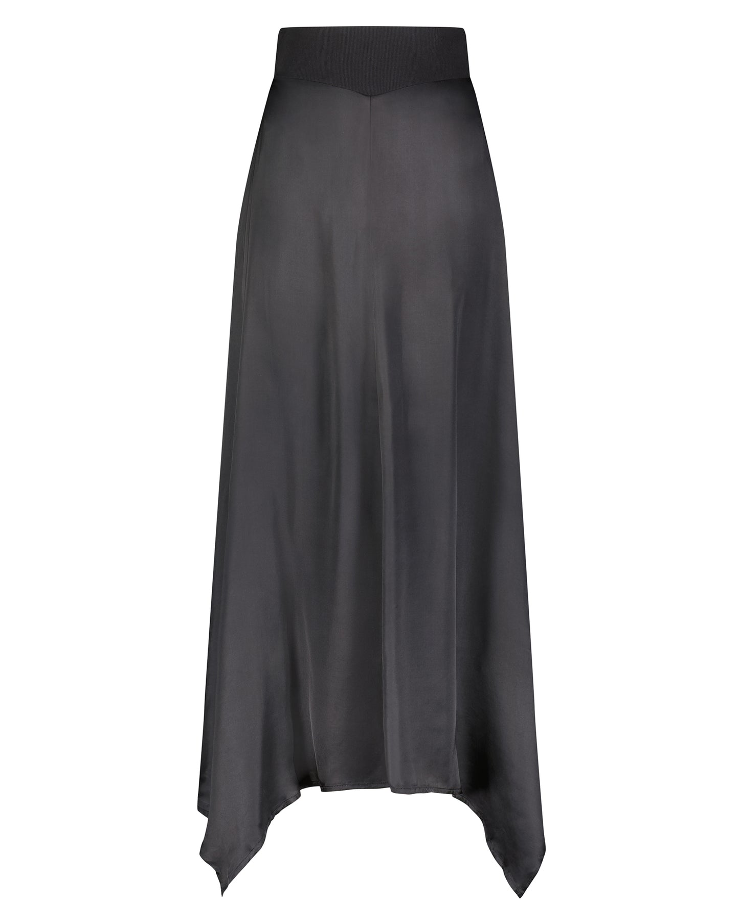 Asymmetric Silky Skirt